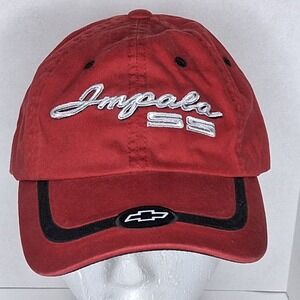 Chevrolet Impala SS Hat Mens Red Good Embroidered Baseball Cap Chevy GM